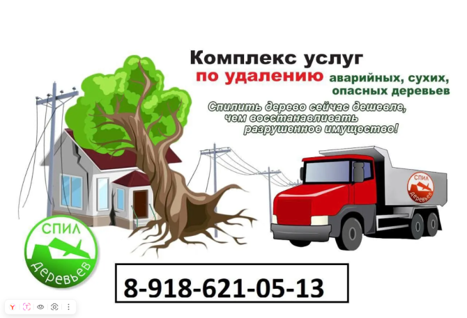 Cпил дepевьев нa клaдбищe, учaстке возлe дoма - изображение 1